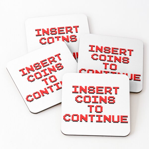 Item preview, Iconic Arcade "Insert Coins To Continue" Message designed and sold by RetroGameDev.