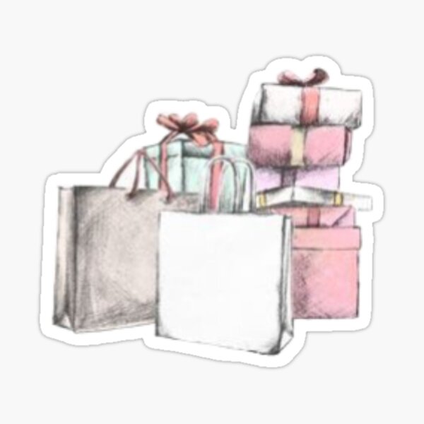 Item preview, Pink Themed Shopping Bags designed and sold by lizziesartshop.