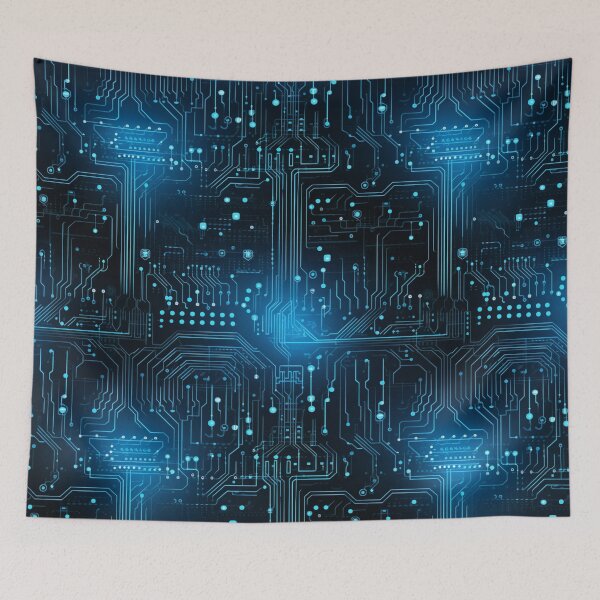 Item preview, xSeamless Pattern Beyond Interfaces: Futuristic Digital Art Unleashed designed and sold by AlienSkinEyes.
