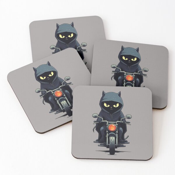 Item preview, Ghostly Motorcycle Cat designed and sold by MarcinCollie.