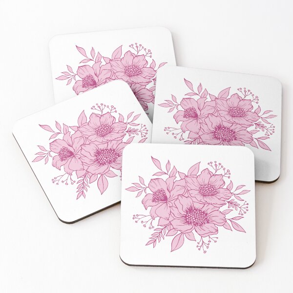 Item preview, Pink Organic Floral Design designed and sold by elaBdesign.