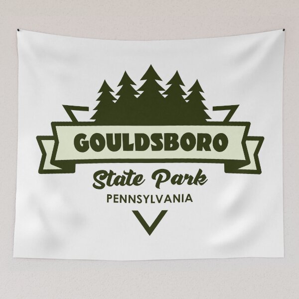Item preview, Gouldsboro State Park Pennsylvania Trees And Ribbon designed and sold by bivenart.