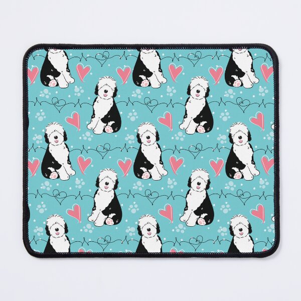 Item preview, LOVE Black White Sheepadoodle Puppy 3 designed and sold by Lulupainting.