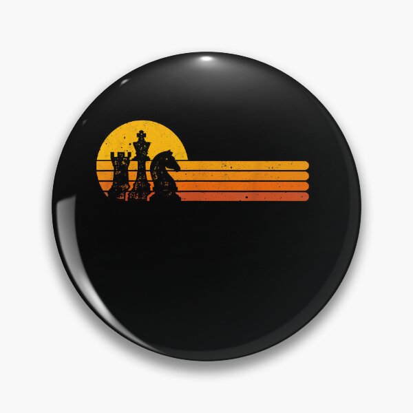 Item preview, Vintage Chess Player Retro Sunset Design Chess Pieces  designed and sold by EttaStoneking.