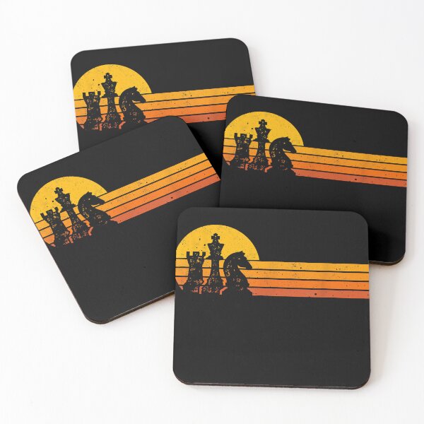 Item preview, Vintage Chess Player Retro Sunset Design Chess Pieces  designed and sold by EttaStoneking.