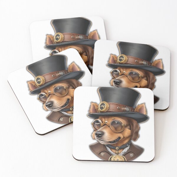 Item preview, Dog wearing Glasses and Hat designed and sold by Lia's AI Art.