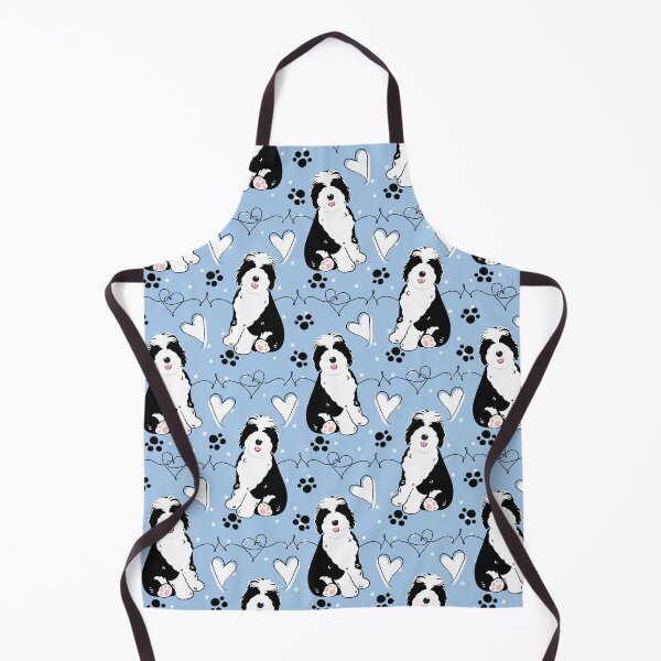 Item preview, LOVE Black White Sheepadoodle Puppy 4 designed and sold by Lulupainting.