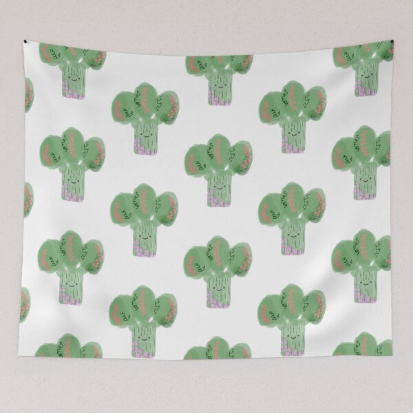 Item preview, Cute floral broccoli  designed and sold by tinasartspace.