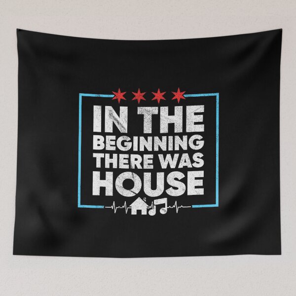 Item preview, In The Beginning There Was House Music DJ designed and sold by mBshirts.