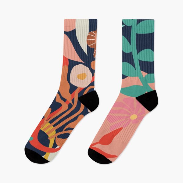 Item preview, 70s Retro Bohemian Hippie l Psychedelic Abstract Pattern Pink Floral Tones designed and sold by ProGallery.