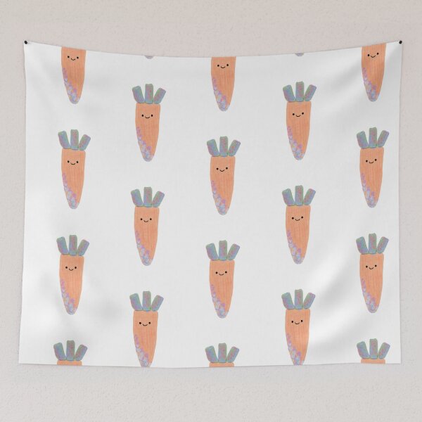 Item preview, Cute floral carrot designed and sold by tinasartspace.
