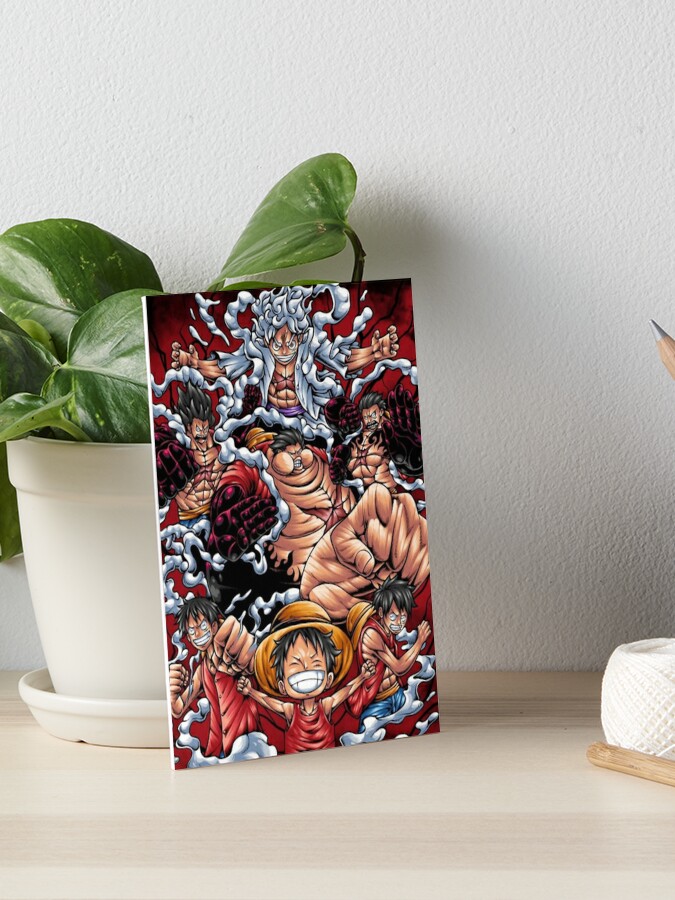 Anime Gear 5 Luffy Crew One Piece, Luffy Gear 5, Joy Boy laugh, Monkey D  Luffy Poster for Sale by LadaKholosho