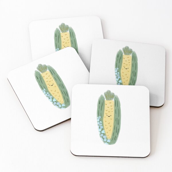 Item preview, Cute floral corn designed and sold by tinasartspace.
