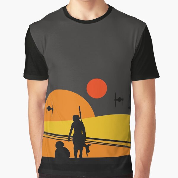 Vista previa del artículo con la obra «Puesta de sol colorida de Tatooine», diseñado y vendido por yellowmadcat.