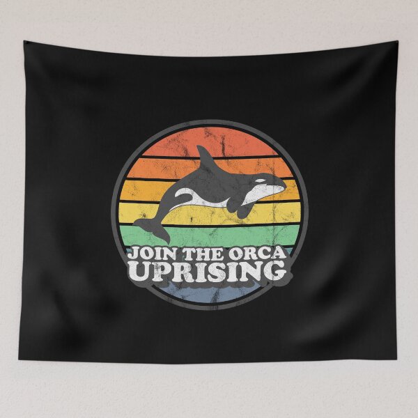 Item preview, Join The Orca Uprising Retro Sunset designed and sold by mBshirts.