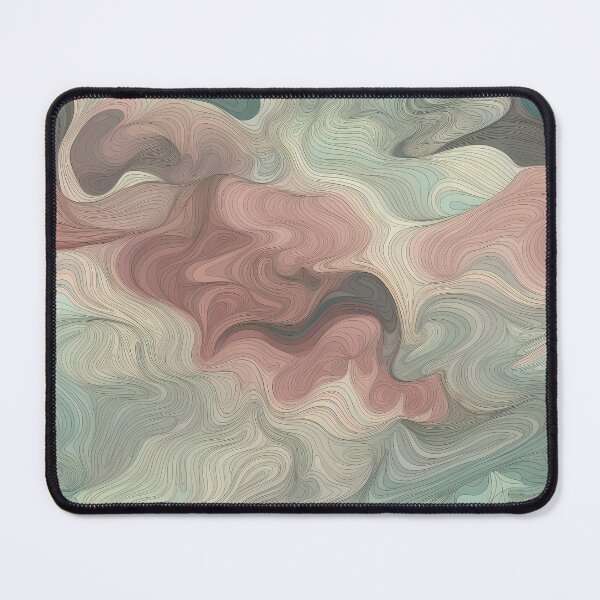 Item preview, Tranquil Verdure: Beautifully Crafted Green, Grey, and Pinkish Ocean Waves designed and sold by AdiRemba.