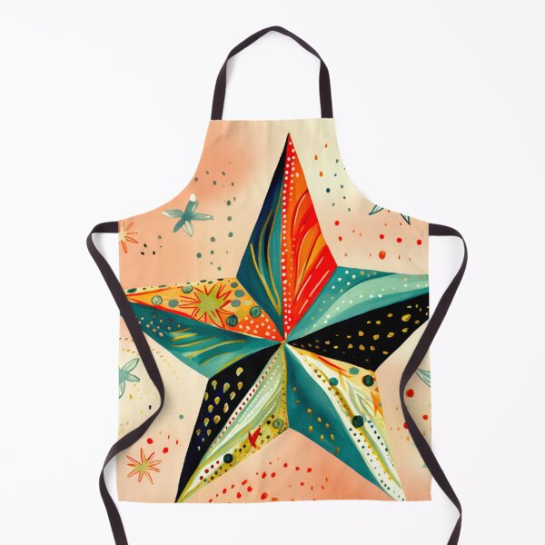 Item preview, Star Design Coral, mint, navy, gold, white 2 designed and sold by Highlandkings.