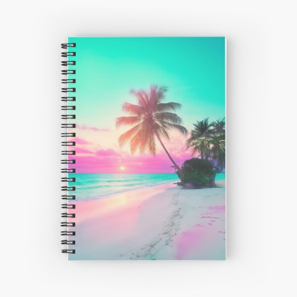 Item preview, Beautiful Palm Tree At Pink Pastel Beach Sunset designed and sold by SassyArtistry.