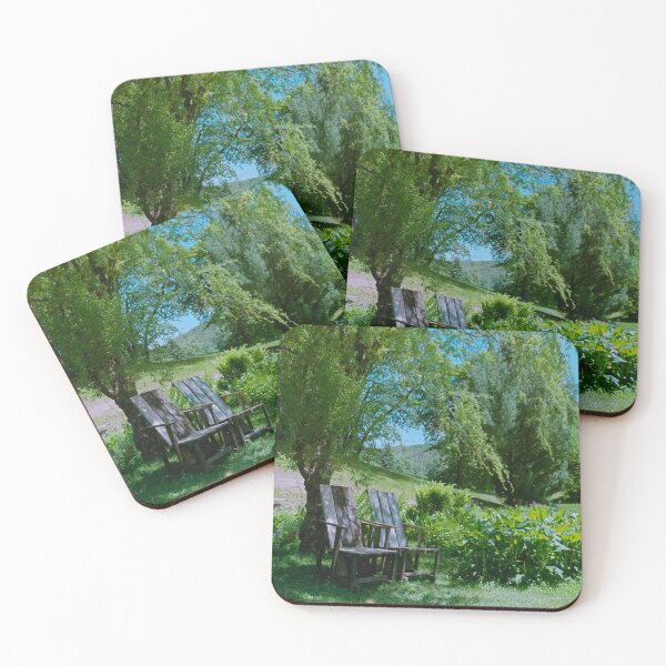 Item preview, Chairs Under Trees Color Photo designed and sold by brycecphotos.