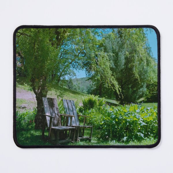 Item preview, Chairs Under Trees Color Photo designed and sold by brycecphotos.