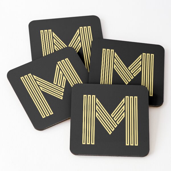 Item preview, Letter M Geometric Lines designed and sold by Jeallan Designs.