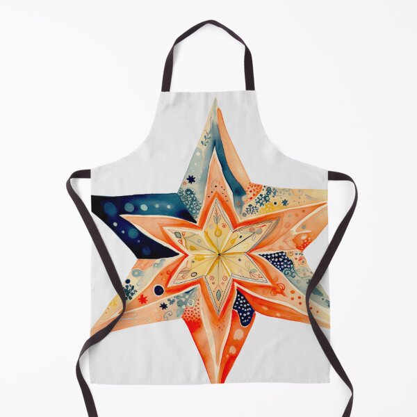 Item preview, Star Design Coral, navy, beige, cream, gold 2 designed and sold by Highlandkings.