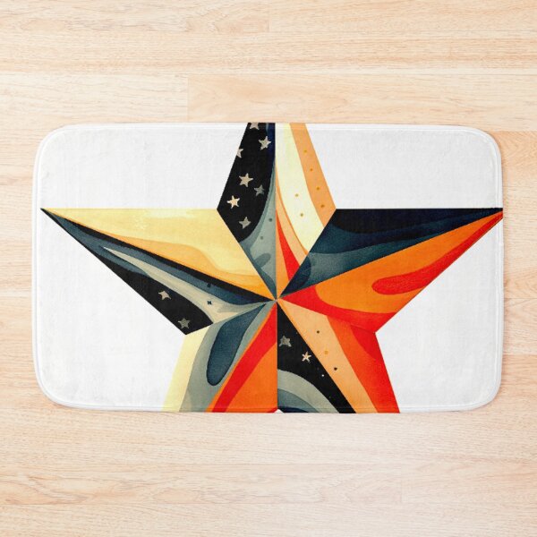 Item preview, Star Design Coral, navy, beige, cream, gold 3 designed and sold by Highlandkings.