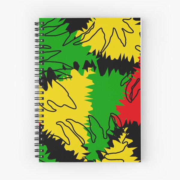 Item preview, Abstract Rasta Colors Palm Leaves Pattern designed and sold by HotHibiscus.