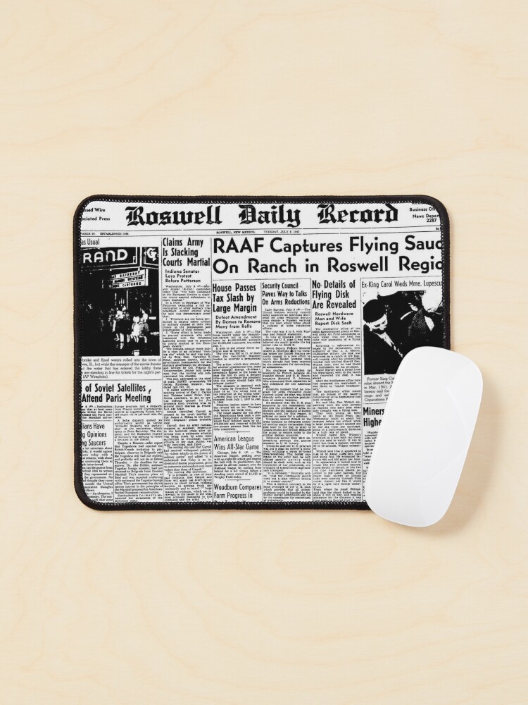 Thumbnail 1 of 5, Mouse Pad, Roswell Daily Record designed and sold by savethetshirt.