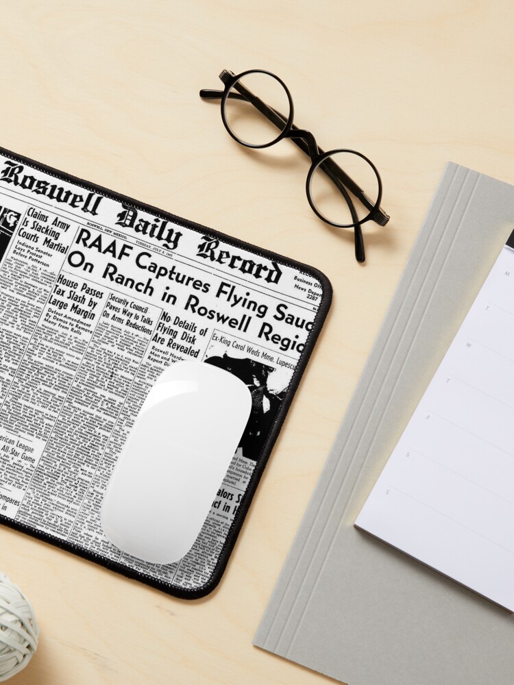Thumbnail 3 of 5, Mouse Pad, Roswell Daily Record designed and sold by savethetshirt.