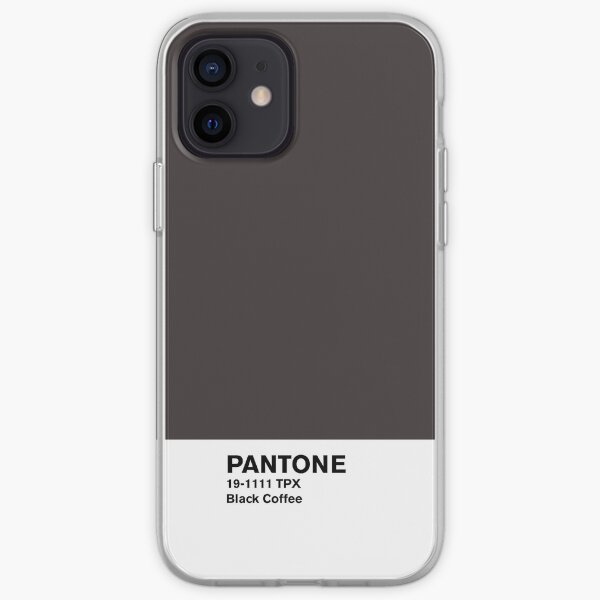 Black Coffee Pantone iPhone Soft Case
