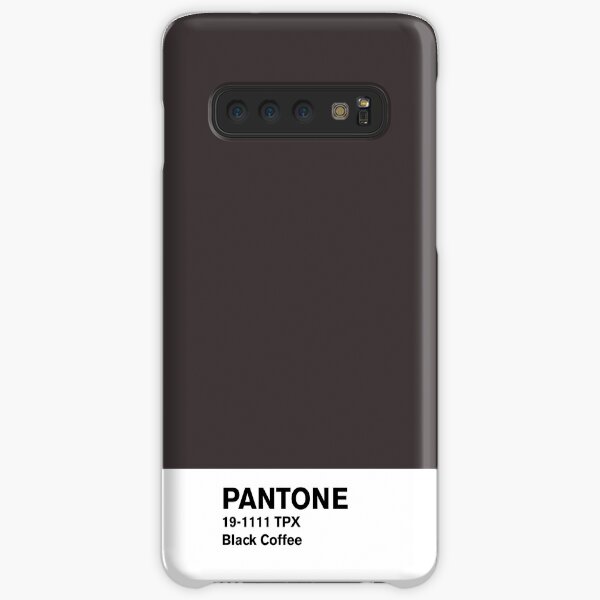 Café Negro Pantone Funda rígida para Samsung Galaxy