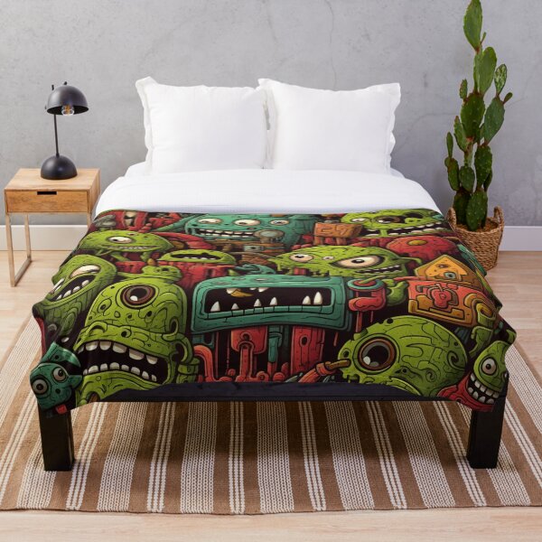 Item preview, (Non Pattern) Funny horror background photo featuring monster designed and sold by AlienSkinEyes.