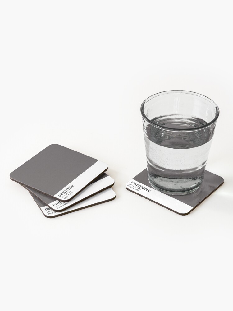 Alternate view of Black Coffee Pantone Coasters (Set of 4)