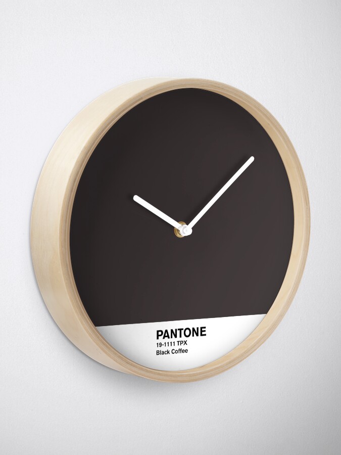 Alternate view of Black Coffee Pantone Clock