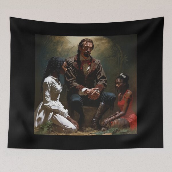 Item preview, David Livingstone and Two Black Women designed and sold by Demonik-Art.