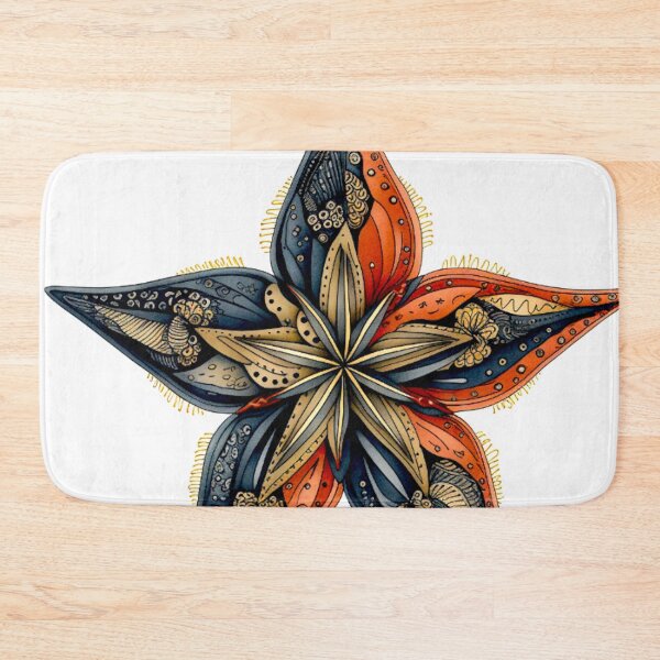 Item preview, Star Design Coral, navy, gray, silver, gold 2 designed and sold by Highlandkings.