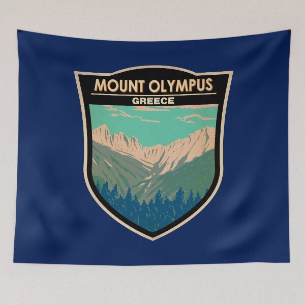 Aperçu de l'œuvre Insigne du Mont Olympe en Grèce créée et vendue par KrisSidDesigns.