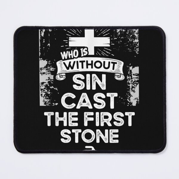 Item preview, Who Is Without Sin Cast The First Stone For A Curling Player  designed and sold by JohnBrownwn.