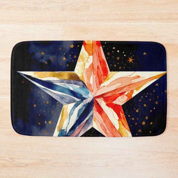 Item preview, Star Design Coral, navy, gray, silver, gold 4 designed and sold by Highlandkings.