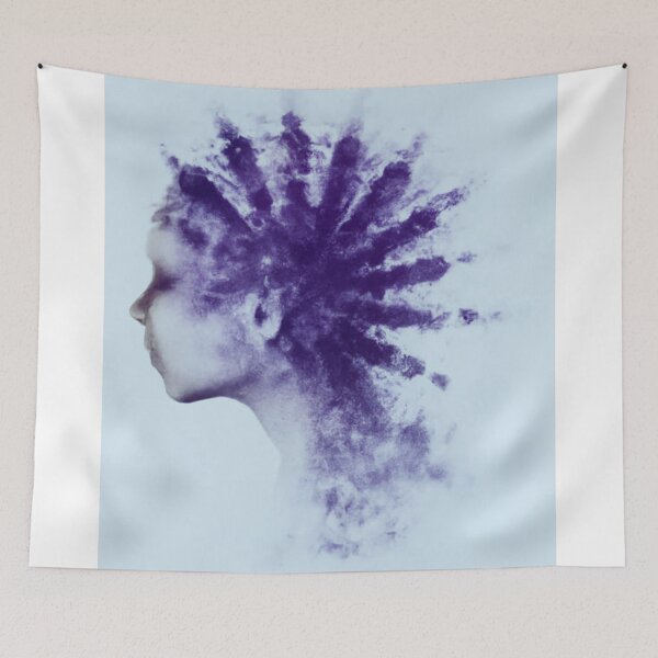 Item preview, Face seen from the side. Brain problems. Degenerative disease. Bipolar disorder, illness, concept, double personality, schizophrenia.  designed and sold by MTShoppingLine.