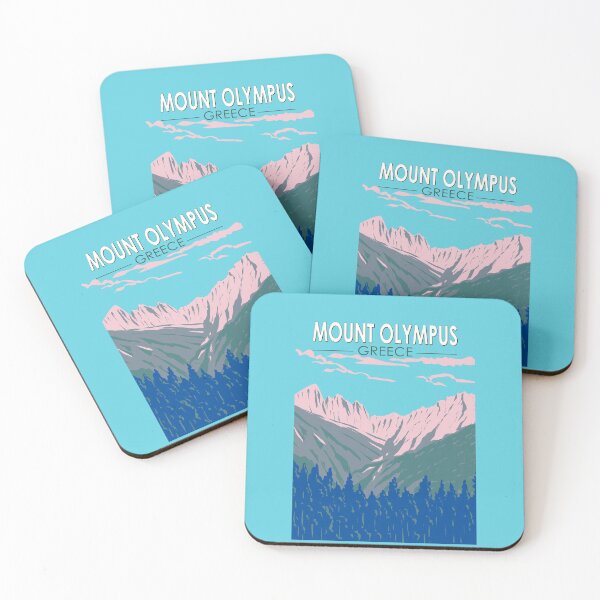 Aperçu de l'œuvre Mont Olympe Grèce Voyage Art Vintage créée et vendue par KrisSidDesigns.