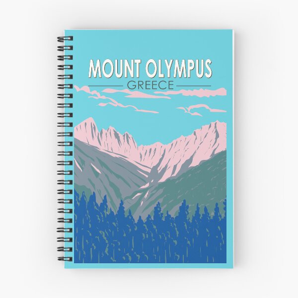 Item preview, Mount Olympus Greece Travel Art Vintage designed and sold by KrisSidDesigns.