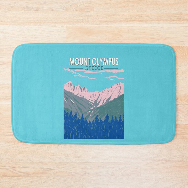 Item preview, Mount Olympus Greece Travel Art Vintage designed and sold by KrisSidDesigns.