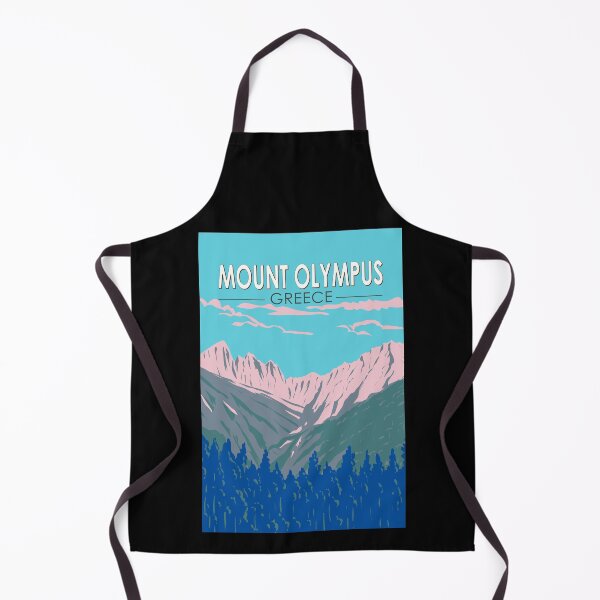 Aperçu de l'œuvre Mont Olympe Grèce Voyage Art Vintage créée et vendue par KrisSidDesigns.