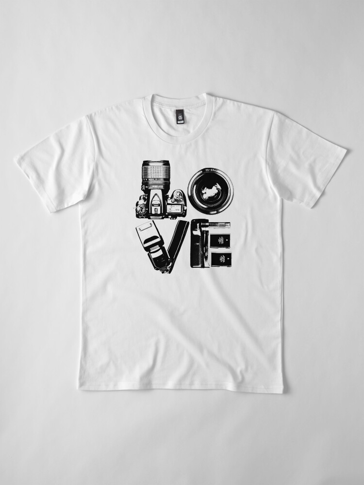 Alternate view of Love Photography Premium T-Shirt