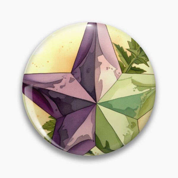 Item preview, Star Design Eggplant, lavender, sage, beige, cream 2 designed and sold by Highlandkings.