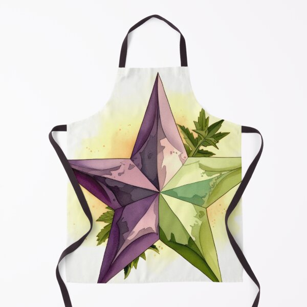 Item preview, Star Design Eggplant, lavender, sage, beige, cream 2 designed and sold by Highlandkings.