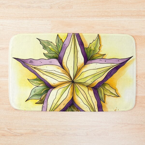 Item preview, Star Design Eggplant, lavender, sage, beige, cream 3 designed and sold by Highlandkings.