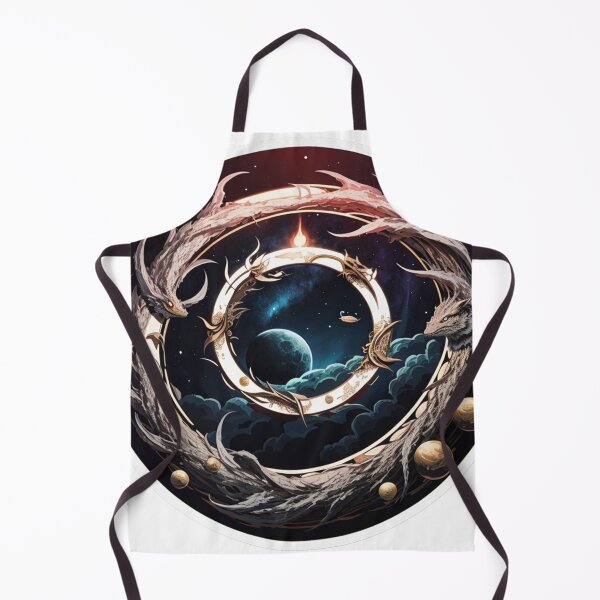 Item preview, Cosmic Dragon Circle – Dark Fantasy Space Ring for Galactic Explorers! designed and sold by sadsapiens.